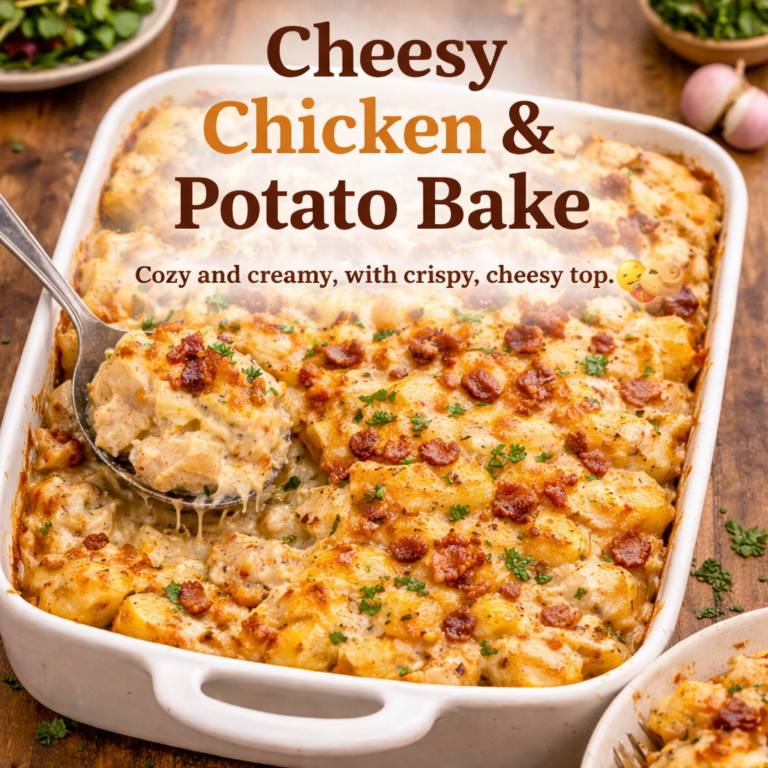 cheesy chicken potato bake creamy comfort food classic