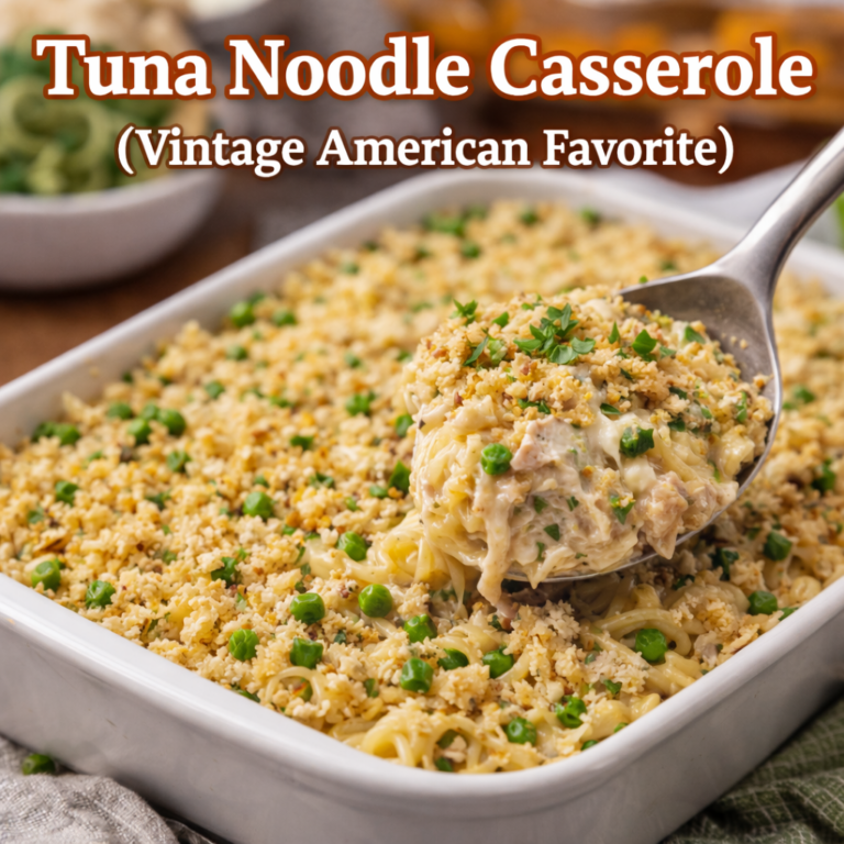 tuna noodle casserole vintage american favorite