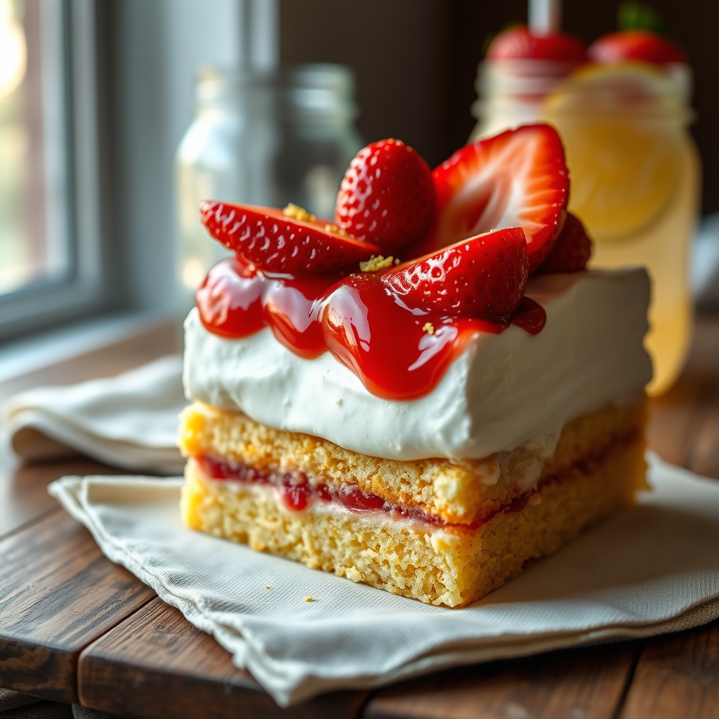 strawberry lemonade icebox cake