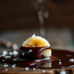 frozen banana bites dipped in dark chocolate sea salt