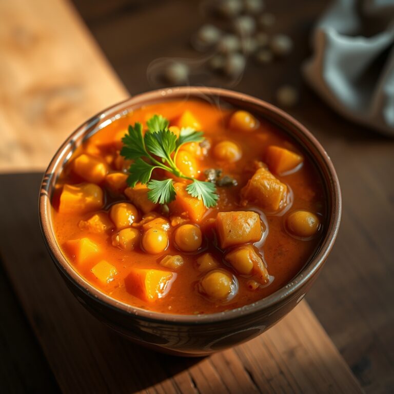 one pot moroccan chickpea sweet potato stew